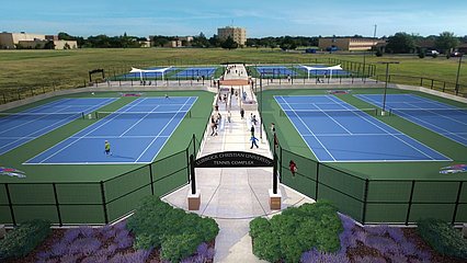 Rendering of new tennis complex