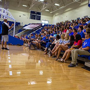 Fans at LCU basketball game