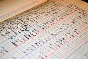 open accounting ledger book