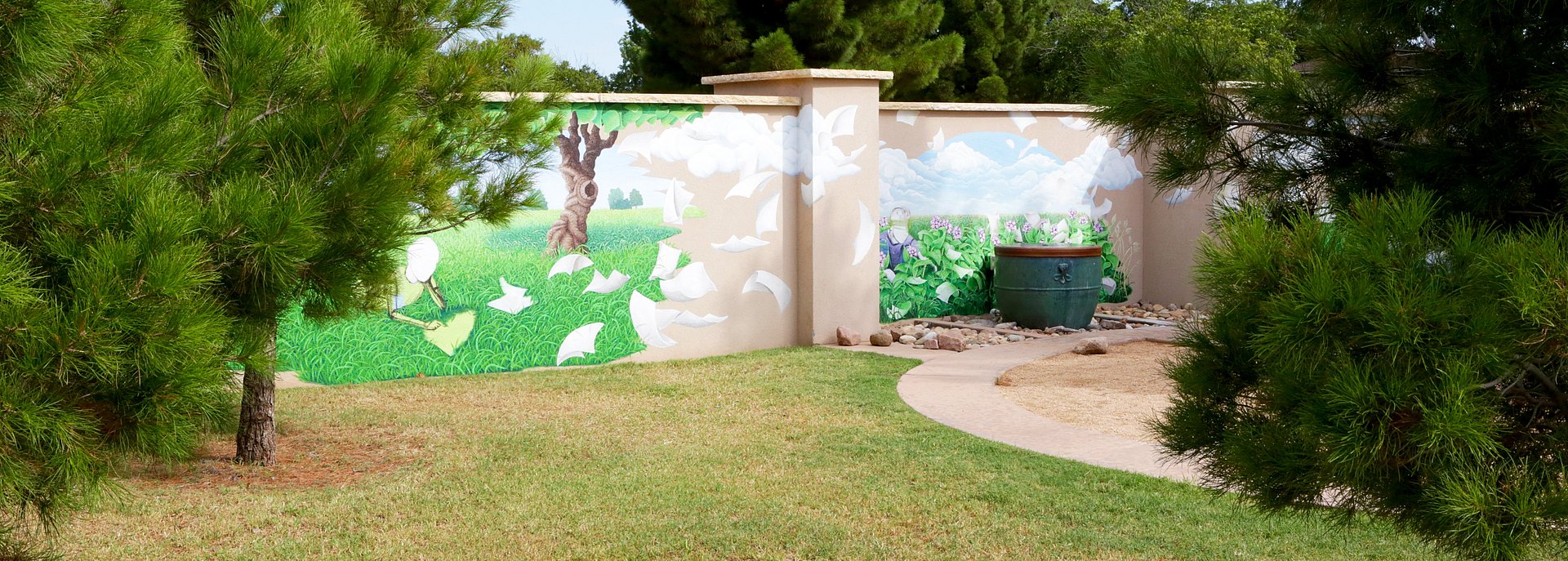 astyn's memorial garden located near the LCU behavioral science building