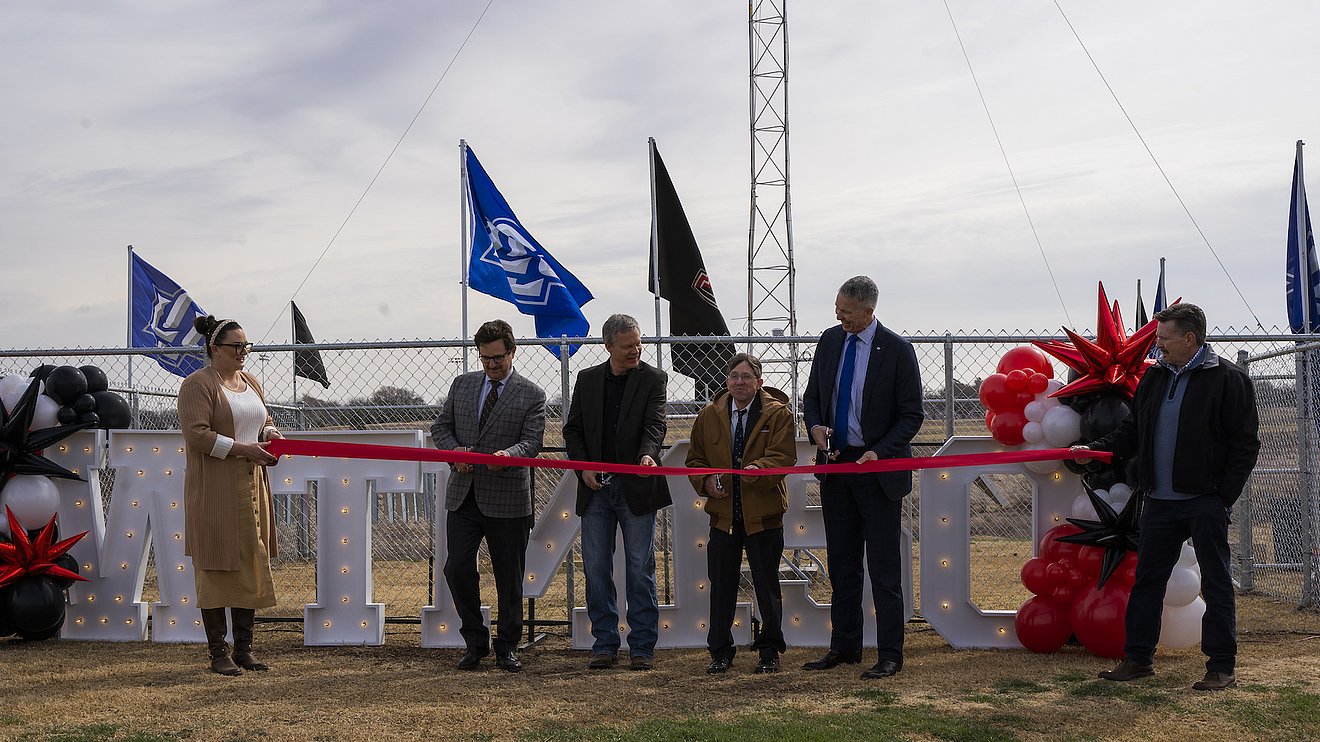 Ribbon Cutting at the New Mesonet Station