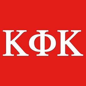 Kappa Phi Kappa Logo on Red