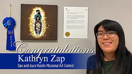 Congratulations, Kathryn Zap, Dan and Joyce Hardin Mission Art Contest