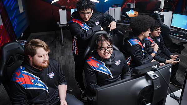 LCU esports team competing in championship