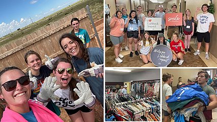 LCU Students at service projects