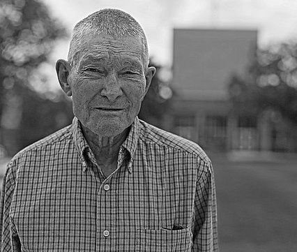 Black and white photo of Gordon Cargill