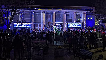 LCU Stage at Big Blue Christmas