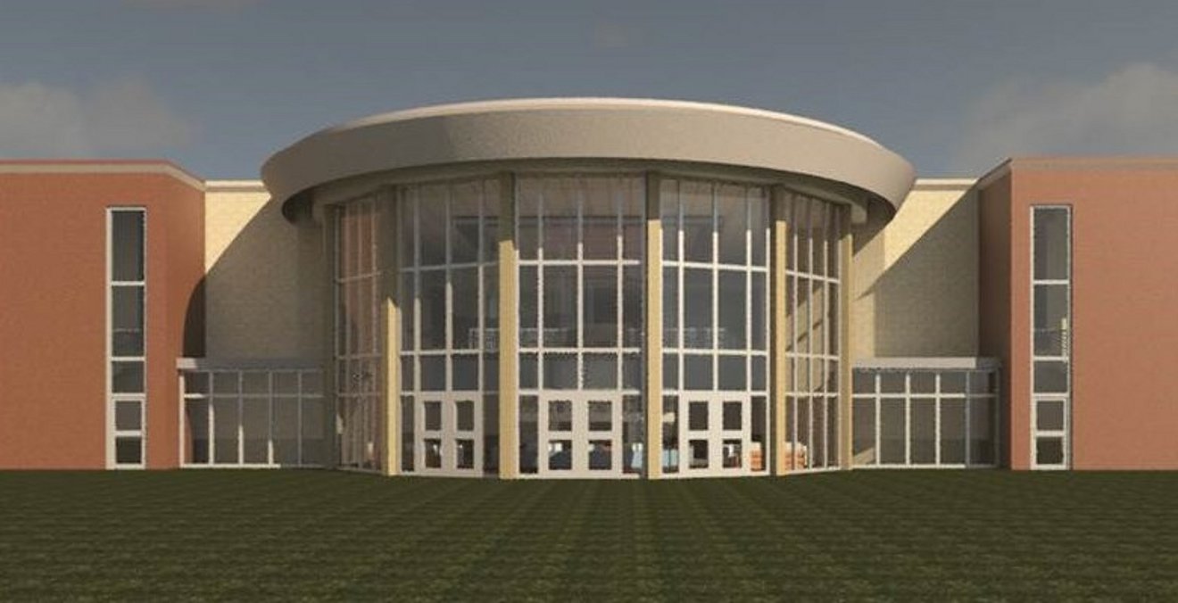 Architect Rendering of the Christian Development Center Renovations, Front