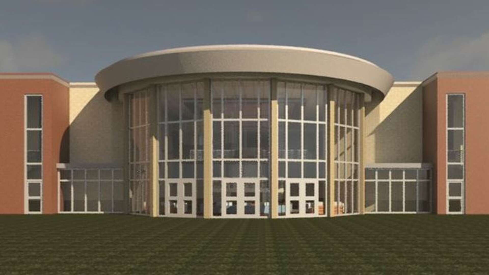 Architect Rendering of the Christian Development Center Renovations, Front