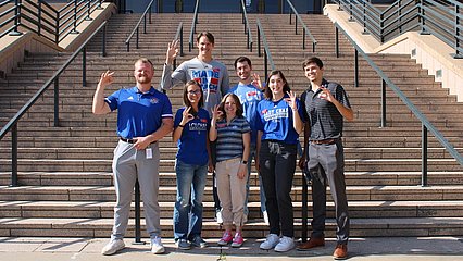 LCU graduates in front of TTUHSC