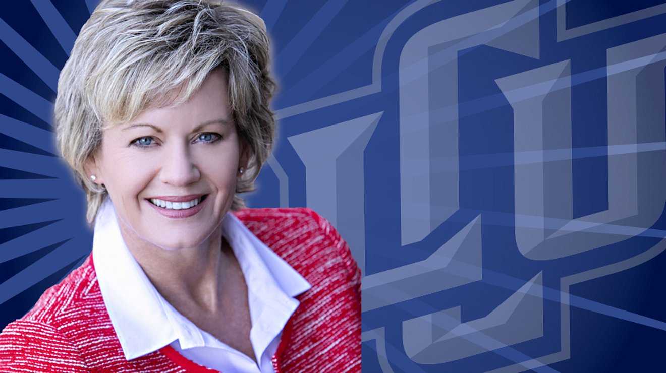 Lisa Shacklett with LCU background