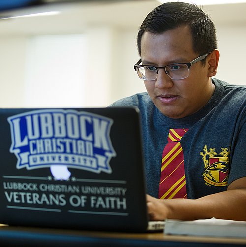 Student at Computer