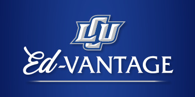 LCU Ed-Vantage logo on a blue background