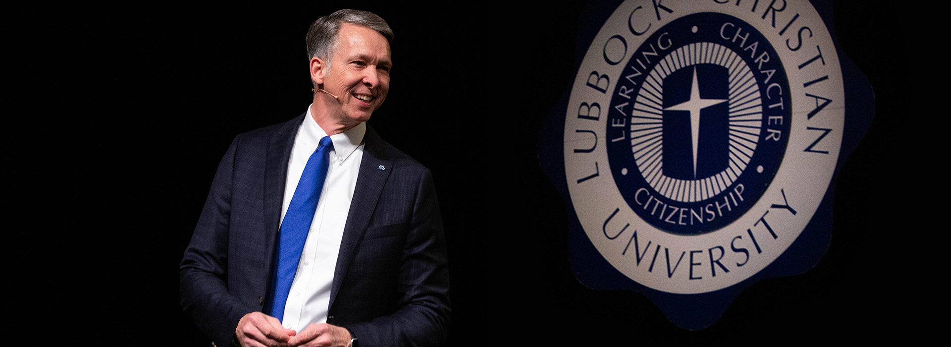 President McDowell Speaking on Stage