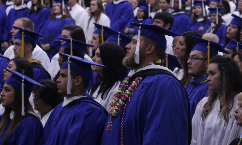 Nick Simmons at graduation