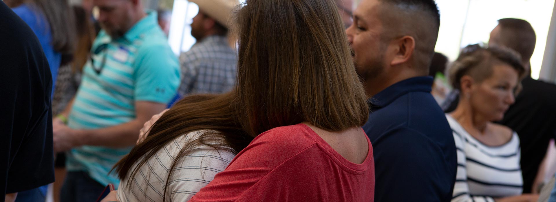 Parent and Student Hugging